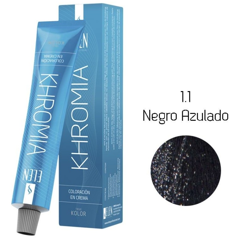 Tinte Cabello Khromia negro azulado 100 ml