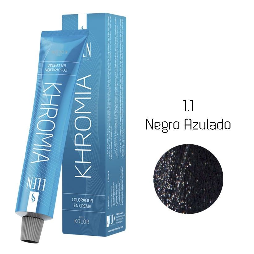 Tinte Cabello Khromia negro azulado 100 ml