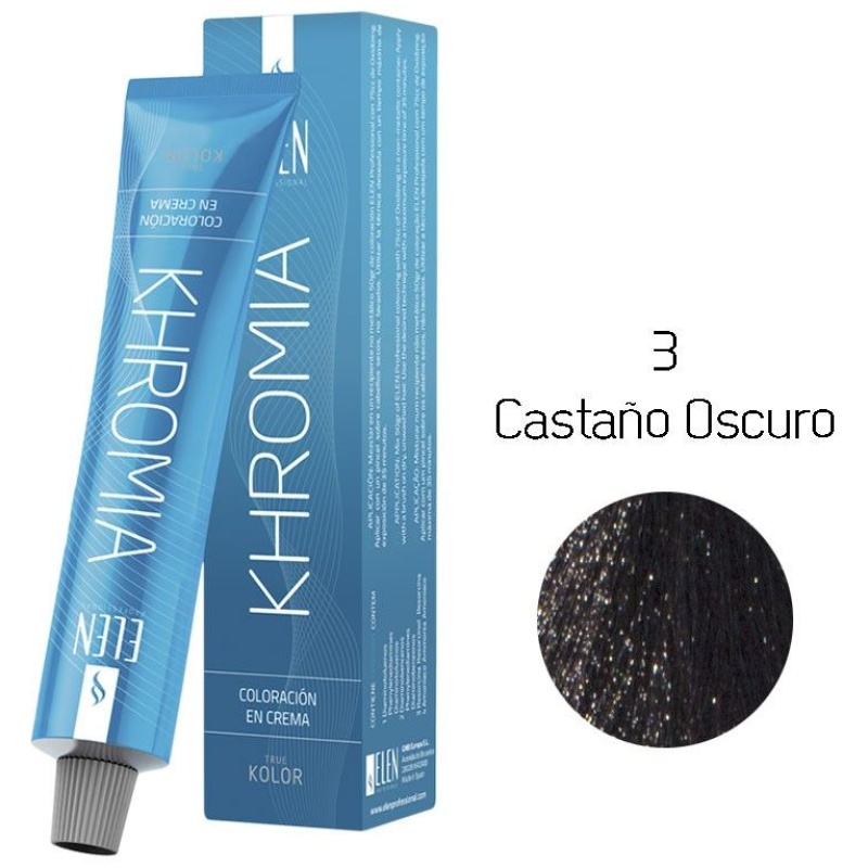 Tinte Cabello Khromia castaño oscuro 100 ml