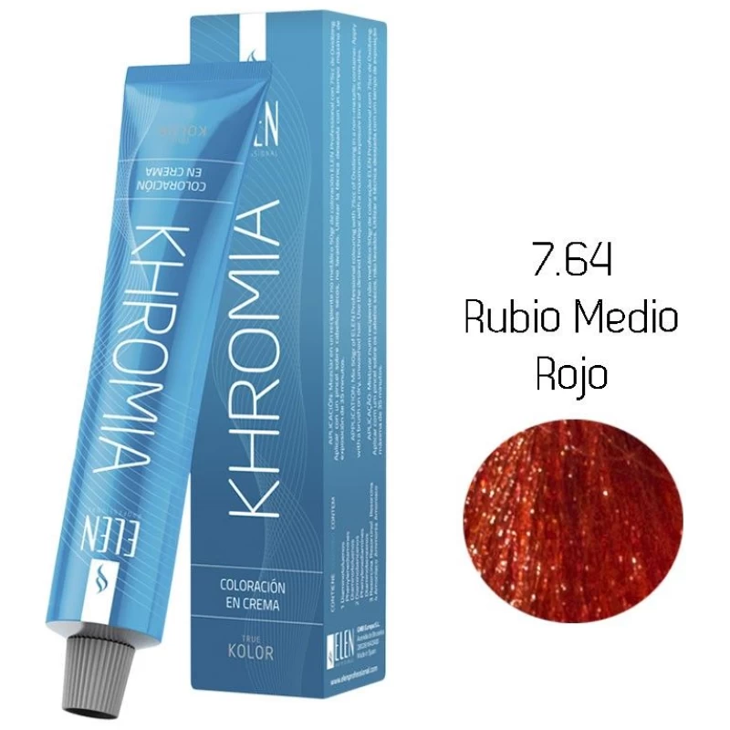 Tinte Cabello Khromia rubio medio rojo 100 ml